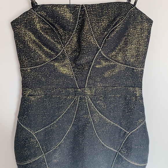 Honey & Beau Metallic/Shimmer Bodycon Dress AU 10 - Picture 2 of 11